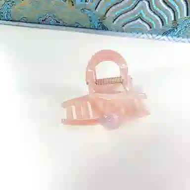 尚先生 渐变橙色中号抓夹高级感轻奢细闪圆珠鲨鱼夹后脑勺发卡新款发抓 发饰 女款