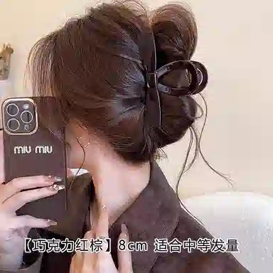 尚先生 蝴蝶简约抓夹大号后脑勺发量多鲨鱼夹高级感百搭头饰 亚克力 发饰 女款