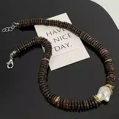 尚先生 欧美辣妹冷淡风高级感 椰壳 项链 女款