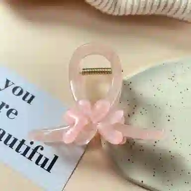 尚先生 夏季清新爱心抓夹田园风鲨鱼夹后脑勺盘发发卡新款头饰发夹发抓 发饰 女款