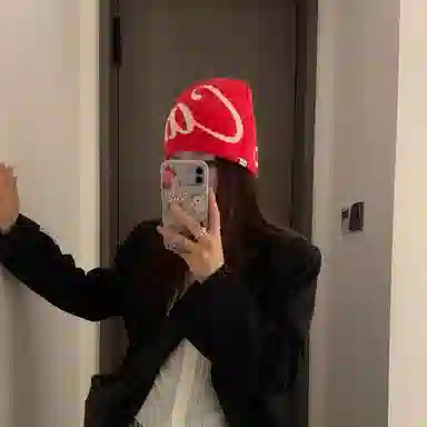 尚先生 街头字母提花双面戴针织帽嘻哈滑板护耳 毛线 绒线帽 男女同款情侣款