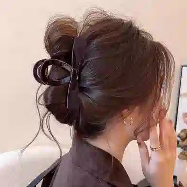 尚先生 蝴蝶简约抓夹大号后脑勺发量多鲨鱼夹高级感百搭头饰 亚克力 发饰 女款