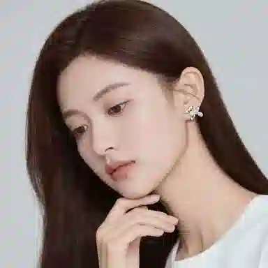 尚先生 创意灵动气球小狗日常百搭可爱滴油精致银针 合金锆石 耳钉 女款