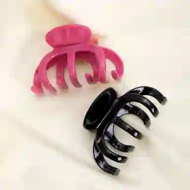 尚先生 夏季彩色大号盘发抓夹发量多亚克力后脑勺简约鲨鱼夹高级 发夹 女款