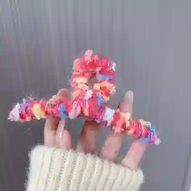 尚先生 秋冬糖果色常规发量抓夹甜美毛绒温柔鲨鱼夹后脑勺盘发抓新款发夹 发饰 女款