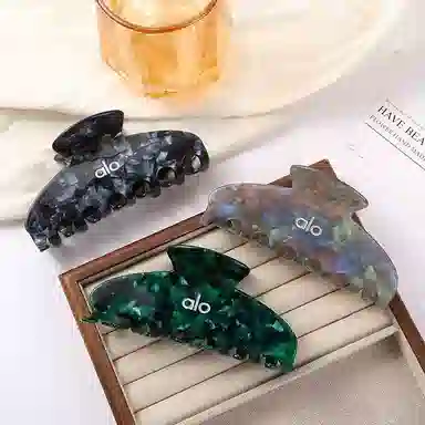 尚先生 美国标发夹女发后脑勺盘发夹百搭纯色时尚鲨鱼夹 醋酸 抓夹 女款