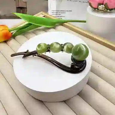 尚先生 夏季轻便扭扭夹气质复古简约优雅气质盘渐变珠珠后脑勺一字夹 亚克力 发夹 女款