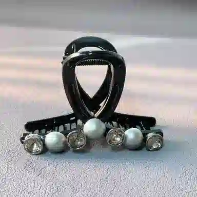 尚先生 气质后脑勺发饰轻便百搭交叉夹子 亚克力 发夹 女款