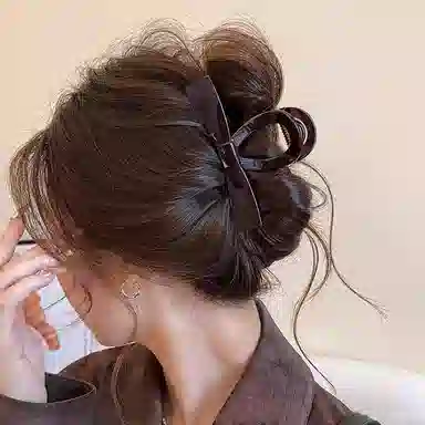 尚先生 蝴蝶简约抓夹大号后脑勺发量多鲨鱼夹高级感百搭头饰 亚克力 发饰 女款