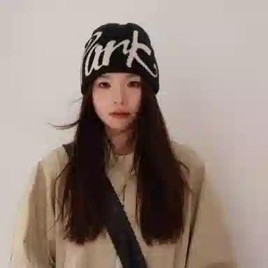 尚先生 街头字母提花双面戴针织帽嘻哈滑板护耳 毛线 绒线帽 男女同款情侣款