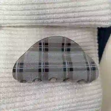 尚先生 学院风复古鲨鱼夹发抓格子新款后脑勺发夹盘发发夹半扎发夹头饰 发饰 女款