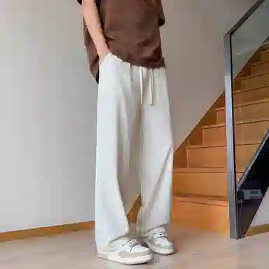 瑞梵帝斯 潮流百搭时尚户外运动宽松透气阔腿裤口袋装饰痞帅休闲裤 男款