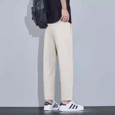 瑞梵帝斯 时尚薄款户外运动透气凉感百搭口袋装饰潮流痞帅宽松柔软舒适亲肤水洗直筒九分裤休闲裤 男款