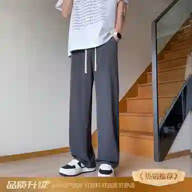 瑞梵帝斯 潮流百搭时尚户外运动宽松透气阔腿裤口袋装饰痞帅休闲裤 男款