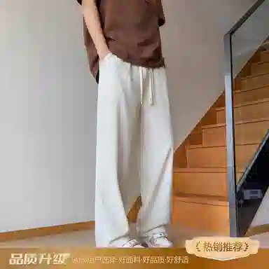 瑞梵帝斯 潮流百搭时尚户外运动宽松透气阔腿裤口袋装饰痞帅休闲裤 男款