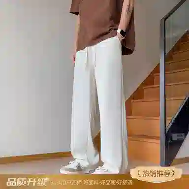瑞梵帝斯 潮流百搭时尚户外运动宽松透气阔腿裤口袋装饰痞帅休闲裤 男款