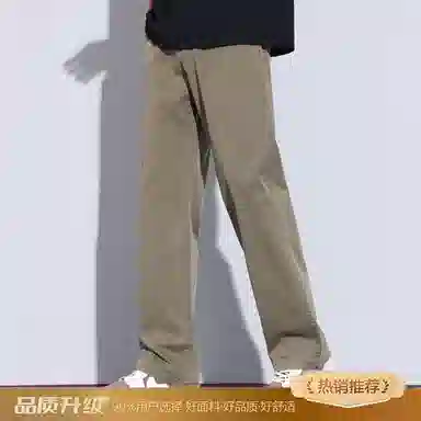 瑞梵帝斯 莱赛尔天丝裤子男生夏季薄款凉感透气纯色简约宽松直筒长裤美式潮牌高街风拉链多口袋设计青少年时尚潮流帅气休闲裤 男款