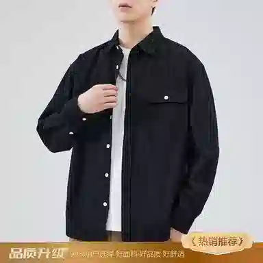 瑞梵帝斯 日系复古工装衣春季宽松休闲美式潮流百搭外穿衬衣做旧水洗工艺质感拉满多口袋设计久穿不易起球日常通勤衬衫 男款