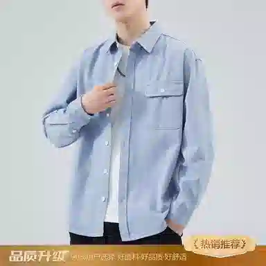 瑞梵帝斯 日系复古工装衣春季宽松休闲美式潮流百搭外穿衬衣做旧水洗工艺质感拉满多口袋设计久穿不易起球日常通勤衬衫 男款
