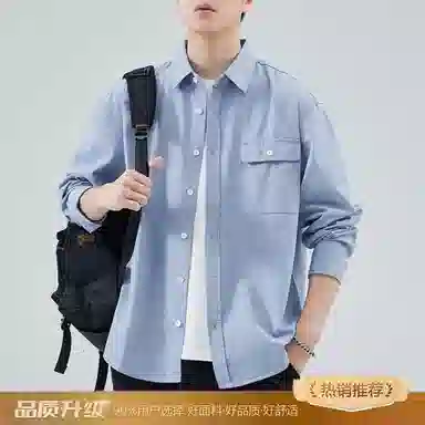 瑞梵帝斯 日系复古工装衣春季宽松休闲美式潮流百搭外穿衬衣做旧水洗工艺质感拉满多口袋设计久穿不易起球日常通勤衬衫 男款