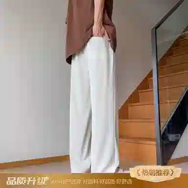 瑞梵帝斯 潮流百搭时尚户外运动宽松透气阔腿裤口袋装饰痞帅休闲裤 男款