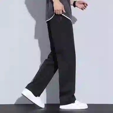 瑞梵帝斯 莱赛尔天丝裤子男生夏季薄款凉感透气纯色简约宽松直筒长裤美式潮牌高街风拉链多口袋设计青少年时尚潮流帅气休闲裤 男款