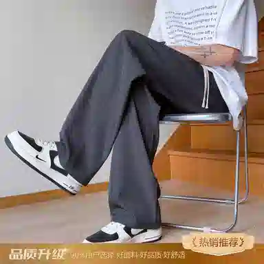 瑞梵帝斯 潮流百搭时尚户外运动宽松透气阔腿裤口袋装饰痞帅休闲裤 男款