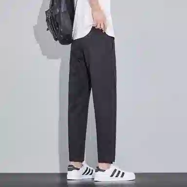 瑞梵帝斯 时尚薄款户外运动透气凉感百搭口袋装饰潮流痞帅宽松柔软舒适亲肤水洗直筒九分裤休闲裤 男款