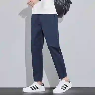 瑞梵帝斯 时尚薄款户外运动透气凉感百搭口袋装饰潮流痞帅宽松柔软舒适亲肤水洗直筒九分裤休闲裤 男款
