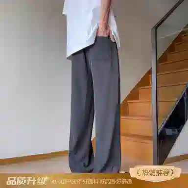 瑞梵帝斯 潮流百搭时尚户外运动宽松透气阔腿裤口袋装饰痞帅休闲裤 男款