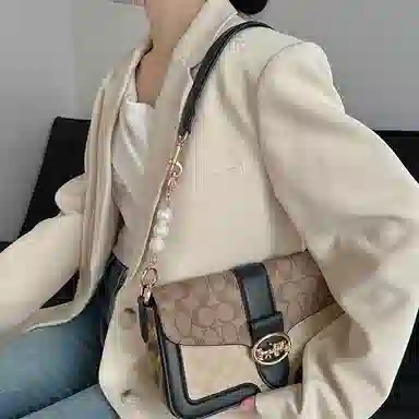 奢护匠心坊 适用斜挎替换链条配件珍珠延长链改造金属链配件包带 女款 古金/直金/银色/枪色铁