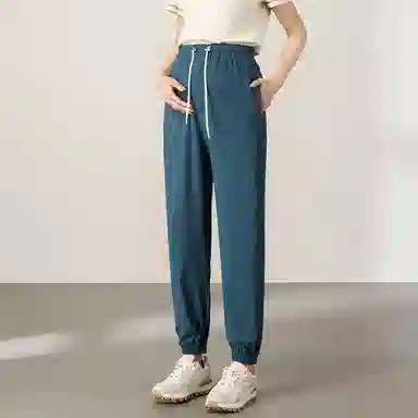 英氏 高弹无托腹束脚裤宽松怀孕期可穿孕妇裤休闲裤 女款