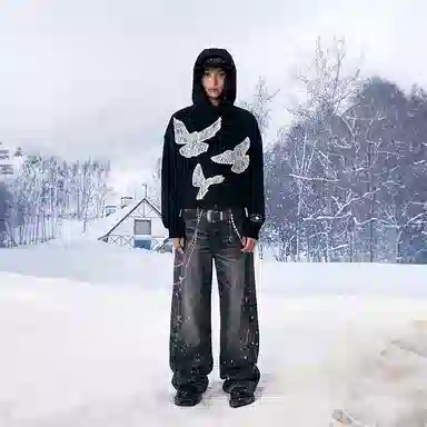 YADcrew Hoodie Black