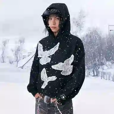 YADcrew Hoodie Black