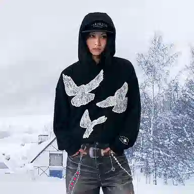 YADcrew Hoodie Black