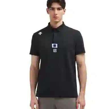 DESCENTE TRAINING logoPolo BK-