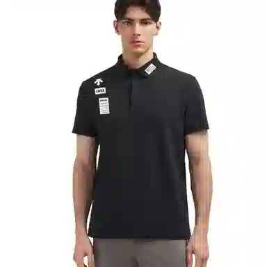 DESCENTE TRAINING logoPolo BK-