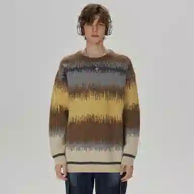 EPTISON Vintage Striped Sweater