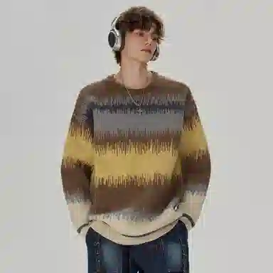 EPTISON Vintage Striped Sweater