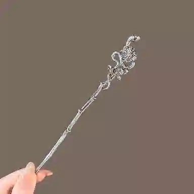 色菲尔 蛇形蛇形发饰金属感高级感新中式盘发个性创意小众簪子时尚发钗盘发神器简约发卡 合金 发簪 女款