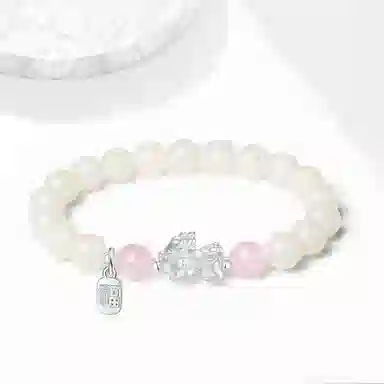 【999足银貔貅】 色菲尔 福牌吞金兽手饰 新中式民族风国潮高级小众设计转运珠 时尚简约百搭#好运 菩提子/菩提籽 手串 男女同款情侣款