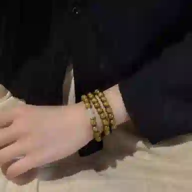 色菲尔 国风节节高升佛珠手饰 复古禅意招财纳福小众设计多圈叠戴串珠盘玩时尚百搭#好运 鸡翅木 木作手串 男女同款情侣款