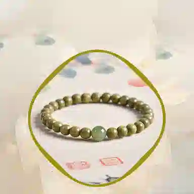 【高品质绿檀 】 色菲尔 转运玉珠 新中式国潮平安喜乐招财文玩盘玩佛珠念珠静心凝神学生男生时尚百搭#好运 檀木 手串 男女同款情侣款