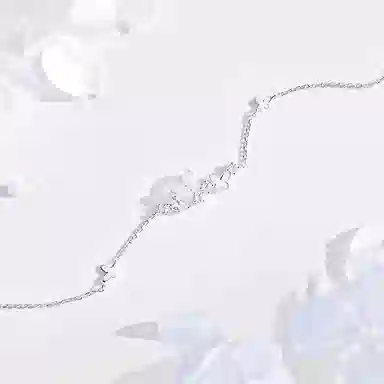 【S999银 增含金贴纸】 色菲尔 在逃公主 蝴蝶简约森系清新 温柔甜美可爱 精致轻奢小众设计可调节#好运 银 手链 女款