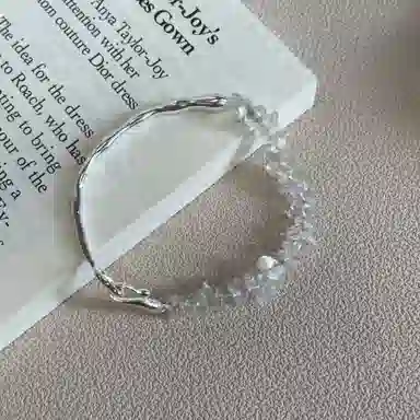 【S925银 赠含金贴纸】 色菲尔 事业顺利纯洁平衡招财上岸磁场好运连连 缓解压力日常通勤约会百搭#玄学转运手饰 白水晶 手链 女款