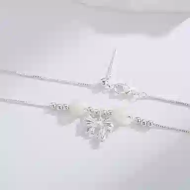 色菲尔 蝴蝶结 国潮古风新中式小众精美造型设计高级 可调节简约约会通勤百搭 菩提子/菩提籽 项链 女款