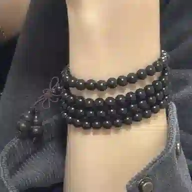 【108颗无烦恼】 色菲尔 招财纳福复古新中式国潮平安顺遂如意吉祥中国结转运盘玩时尚日常通勤百搭好运 檀木 手串 男女同款情侣款