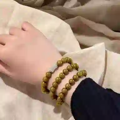 色菲尔 国风节节高升佛珠手饰 复古禅意招财纳福小众设计多圈叠戴串珠盘玩时尚百搭#好运 鸡翅木 木作手串 男女同款情侣款