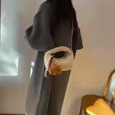 爱尔绅特 时尚百搭 羊羔毛 斜挎包 女款 多色