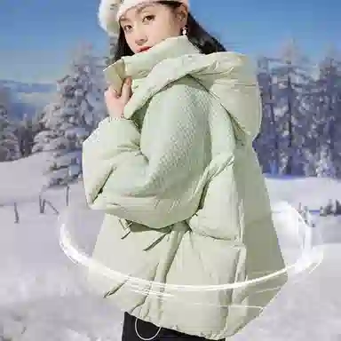 柏黛妃 休闲简约通勤百搭棉服 女款